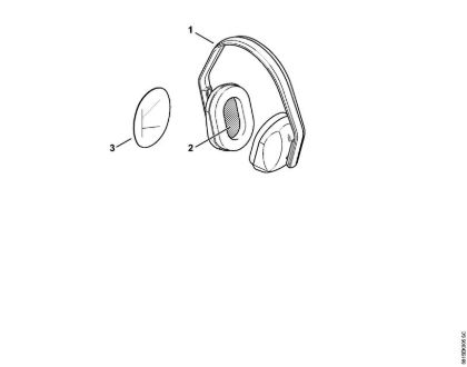 Earmuffs CONCEPT-23 Face shields and ear defenders Ear protectors Concept 23 brand Stihl