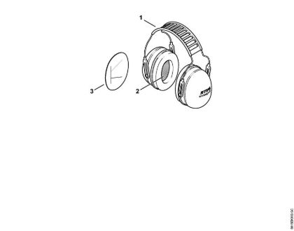 Earmuffs CONCEPT-24 Face shields and ear defenders Ear protectors Concept 24 brand Stihl