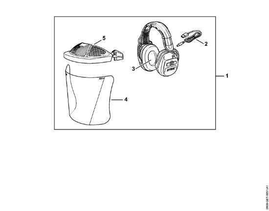 Earmuffs DYNAMIC BT-PC Face shields and ear defenders Earmuffs DYNAMIC Sound PC brand Stihl