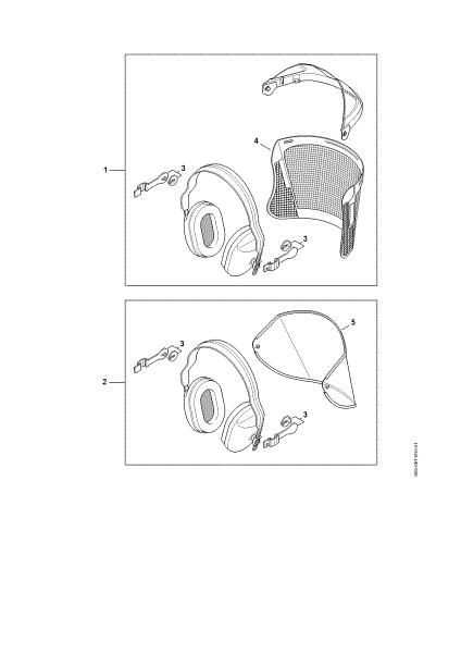 Picture of Face shield - earmuff set ECONOMY Face shield/earmuff set ECONOMY