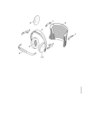 Picture of Face shield - earmuff set nylon mesh -0504 Face shield/earmuff set, nylon mesh