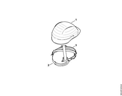 Hard hats Head protection Hard hat, orange brand Stihl