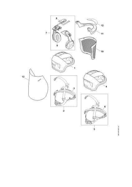 Picture of Helmet set ADVANCE X-Vent BT BT Helmet set ADVANCE X-Vent Sound