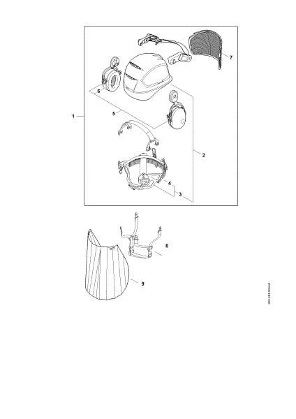Picture of Helmet set DYNAMIC X-Ergo Helmet set DYNAMIC X-Ergo