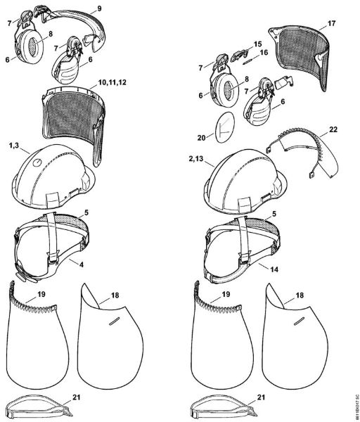 Helmet sets EXPERT Head protection Helmet set EXPERT brand Stihl