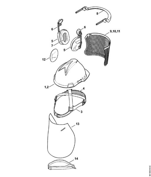 Helmet set Peltor Hellberg OPTIMA Head protection Helmet set Peltor/Hellberg OPTIMA brand Stihl