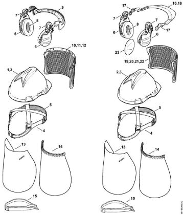 Helmet sets SPECIAL Head protection Helmet set SPECIAL brand Stihl