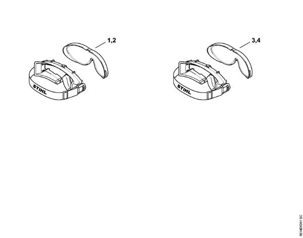 ULTRASONIC safety glasses Face shields and ear defenders ULTRASONIC safety glasses , clear brand Stihl