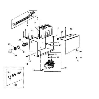 Picture of G - Battery box AB 4099 SE