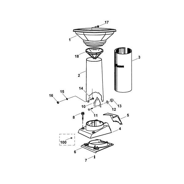 Picture of A - Feed chute GB 350