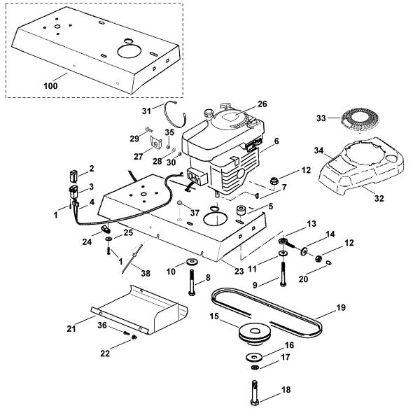 Picture of B - Engine, drive GB 370 S