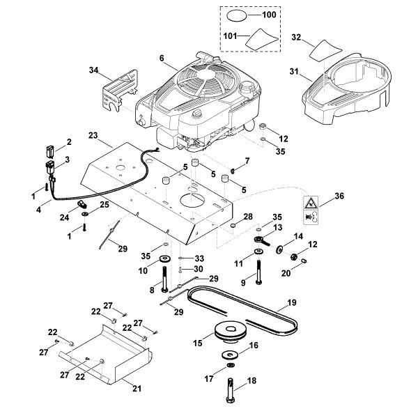 Picture of B - Engine, drive GB 370.1 S