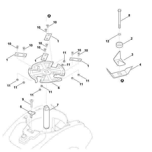 Picture of F - Blade set (shredding) GB 460.1 C
