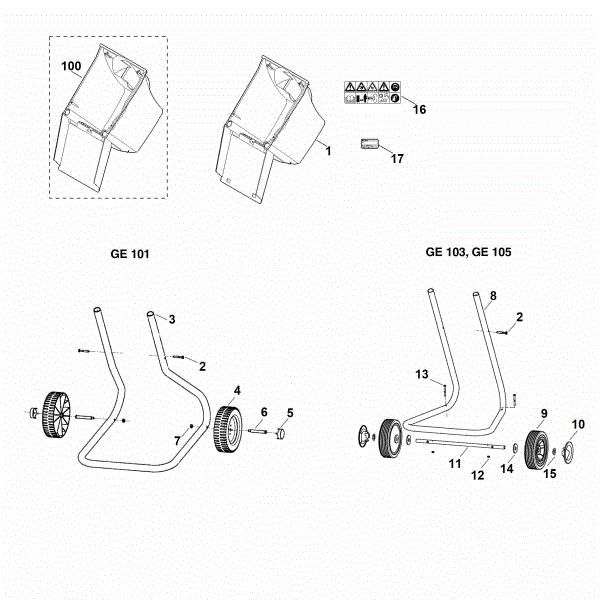 Picture of B - Wheel carrier GE 105