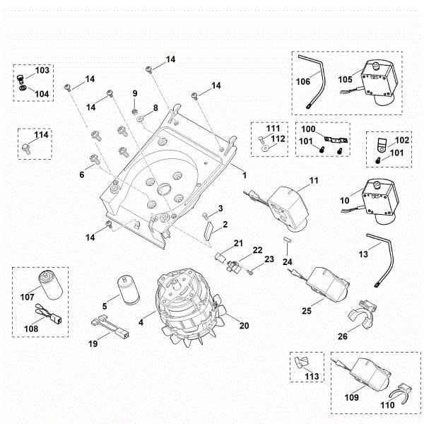 Picture of C - Motor, switch GE 105