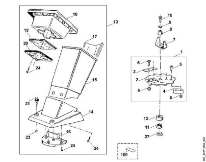 D - Funnel, blade set GE GE 120 brand Viking