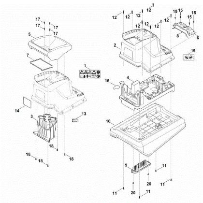 Picture of A - Chute, housing GE 135.0 L
