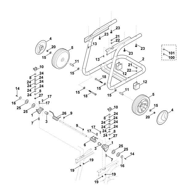 Picture of B - Wheel carrier GE 140.0 L