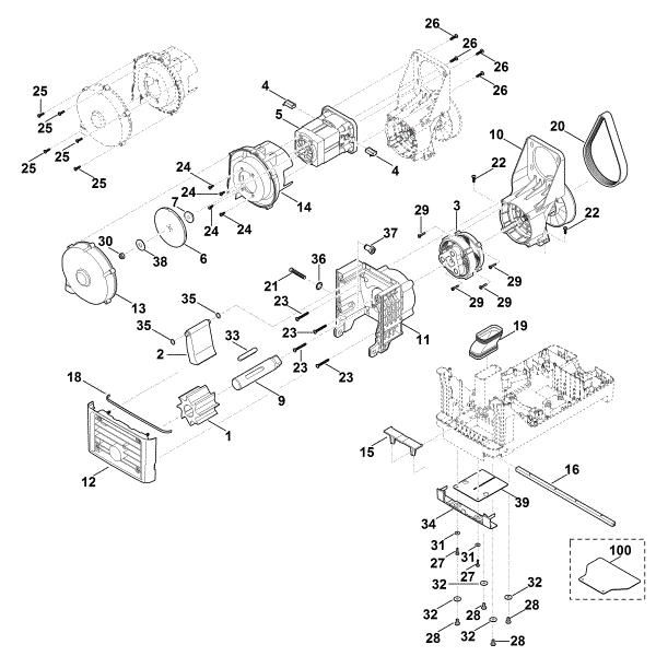 Picture of C - Motor, cutting system GE 140.0 L