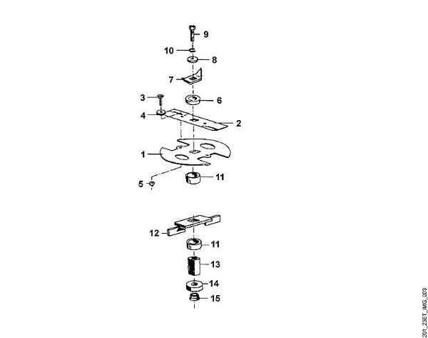 C - Blade set GE GE 335 brand Viking