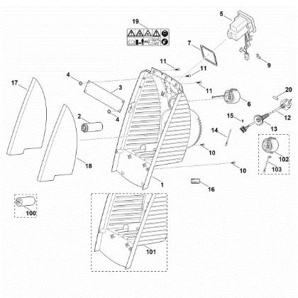 Picture of B - Housing, switch GE 35 L