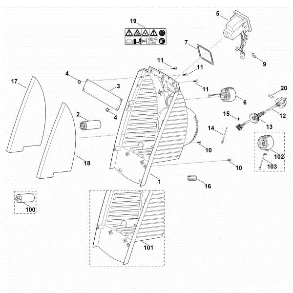 Picture of B - Housing, switch GE 35 L