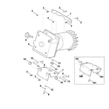 Picture of D - Support-cutting system assy. GE 35 L