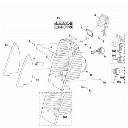 Picture of B - Housing, switch GE 35.1 L
