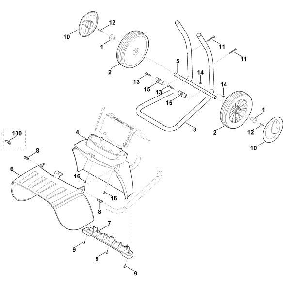 Picture of D - Wheel carrier GE 375.1