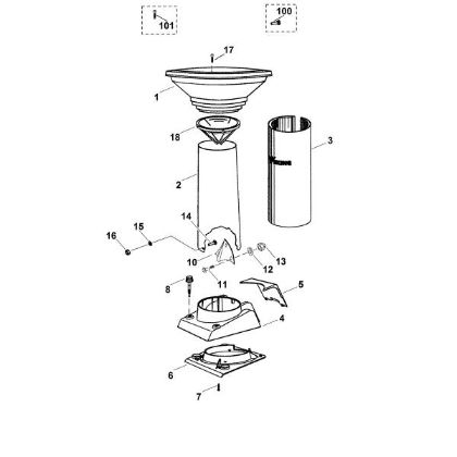 Picture of A - Feed chute SET 300