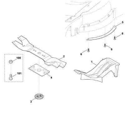 Picture of A - Mulching kit Kit 545