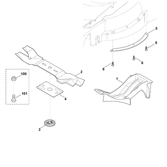 Picture of A - Mulching kit Kit 545