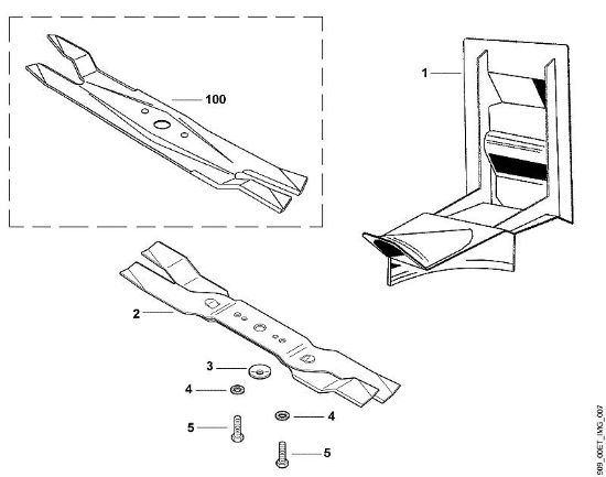 A - Mulching kit Accessories Kit 55 MS brand Viking