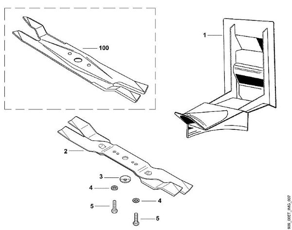 A - Mulching kit Accessories Kit 55 MS brand Viking