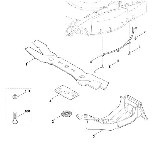 Picture of A - Mulching kit Kit 650