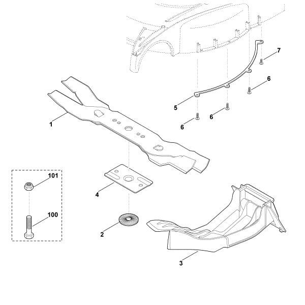 Picture of A - Mulching kit Kit 655