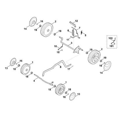 Picture of C - Chassis, height adjustment MA 443.1