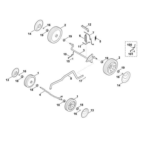 Picture of C - Chassis, height adjustment MA 443.1