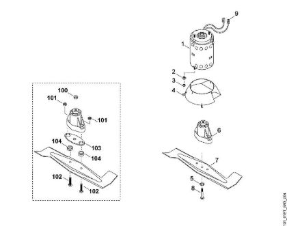 D - Engine, blade MA MA 450 brand Viking