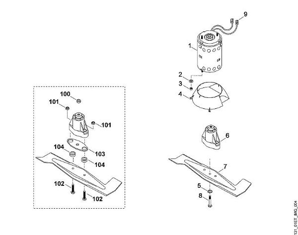 D - Engine, blade MA MA 450 brand Viking