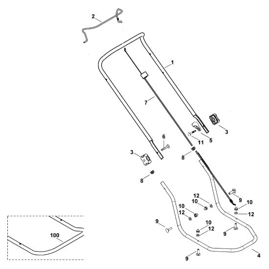 Picture of A - Handle MB 2 R