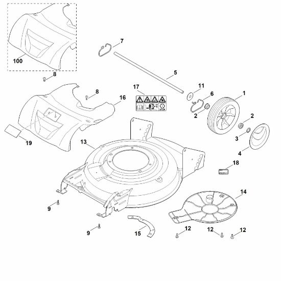 Picture of C - Housing, rear axle MB 2.2 RT