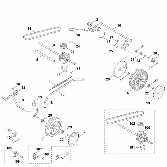Picture of C - Chassis, Gear box MB 248.3 T