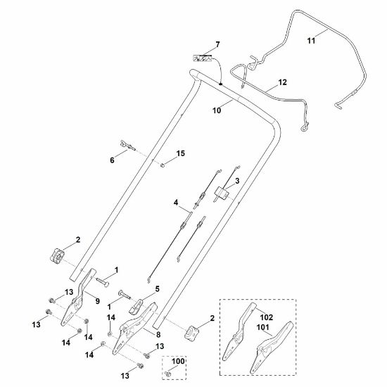 Picture of A - Handle MB 253.0 T
