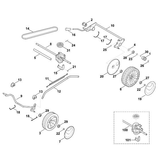 Picture of C - Chassis, Gear box MB 253.0 T