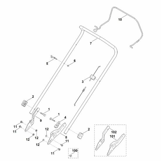 Picture of A - Handle MB 253.1