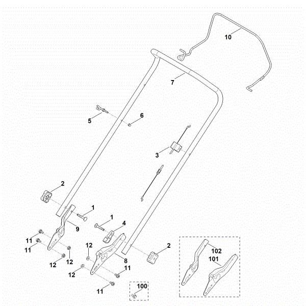 Picture of A - Handle MB 253.1
