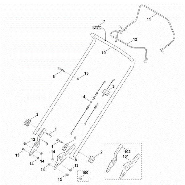 Picture of A - Handle MB 253.1 T