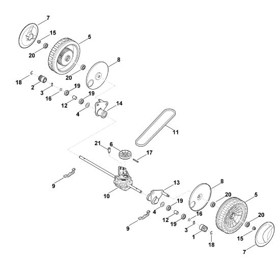 Picture of C - Front axle, gear box MB 4.0 RT