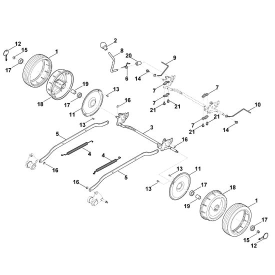 Picture of D - Rear axle, height adjustment MB 4.0 RTP